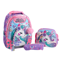 16 Inch Backpack 3 Pcs Set - Unicorn